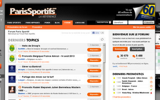 forum.parissportifs.com website preview