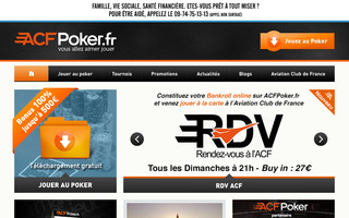acfpoker.fr website preview