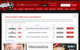 joueraupoker.fr website preview