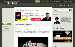 pokerteam.fr website preview