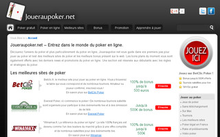 joueraupoker.net website preview