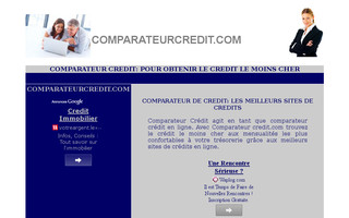 comparateurcredit.com website preview