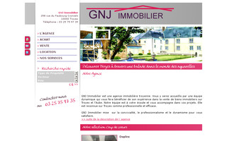 gnj-immobilier.com website preview