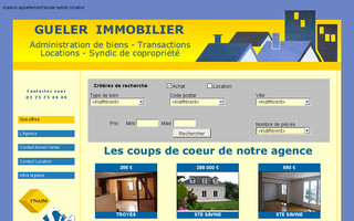 gueler-immobilier.fr website preview