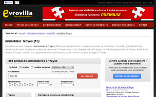 immobilier-troyes.evrovilla.com website preview