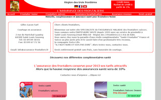 assurance-frontaliers.fr website preview
