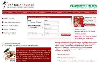 frontaliersuisse.com website preview