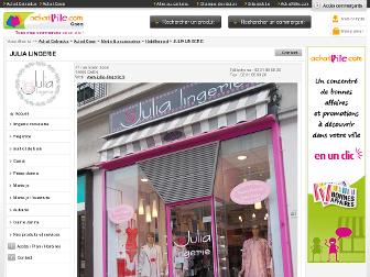 julia-lingerie.fr website preview