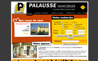 palausse-immobilier.com website preview