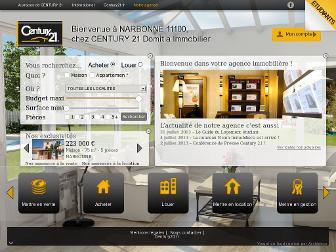 century21-domitia-narbonne.com website preview