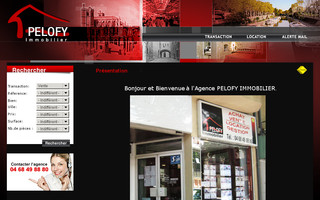 pelofy-immobilier.com website preview
