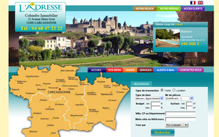 ladresse-carcassonne.com website preview