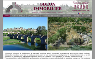 odeon-immobilier.com website preview