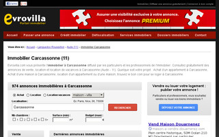 immobilier-carcassonne.evrovilla.com website preview