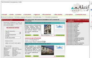 immobilier-carcassonne.aktifimmo.com website preview