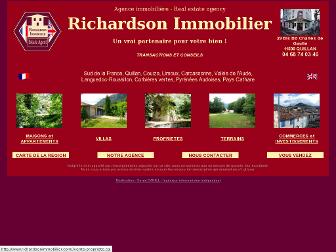 richardsonimmobilier.com website preview