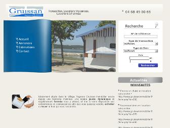 gruissanimmobilier.com website preview