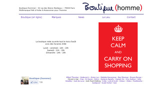 boutique-homme.com website preview