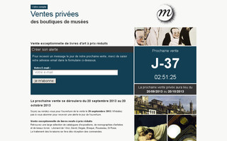 venteprivee.boutiquesdemusees.fr website preview