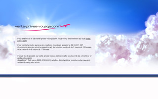 vente-privee-voyage.com website preview