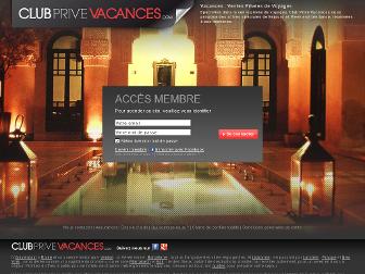 clubprivevacances.com website preview