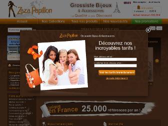 zazapapillon.fr website preview