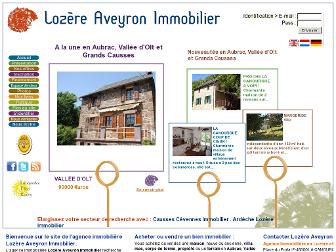 lozereaveyronimmo.com website preview