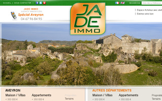jade-immobilier-aveyron.com website preview