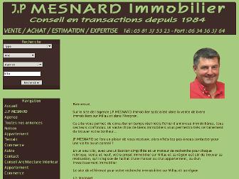 mesnard-immobilier.com website preview