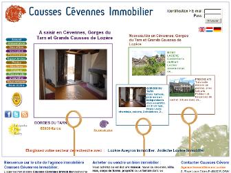 caussescevennesimmo.com website preview