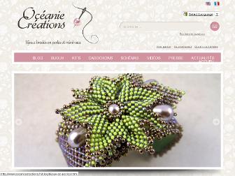 oceaniecreations.fr website preview