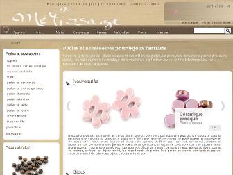 metissageperles.com website preview