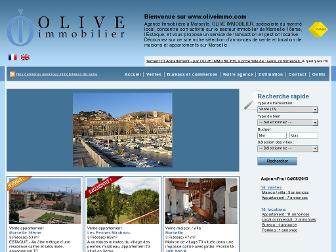 oliveimmo.com website preview