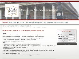 paconseils-immobilier.com website preview