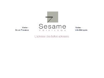 sesame-privilege.fr website preview