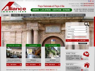 allianceimmobiliere13.com website preview