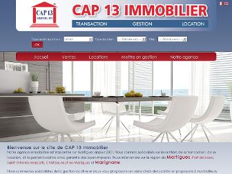 cap13immobilier.com website preview