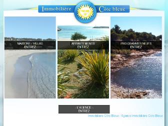 immobiliere-cotebleue.fr website preview