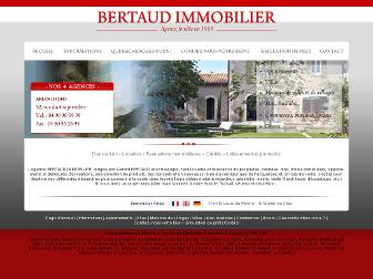 bertaud-immobilier.com website preview