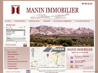 manin-immobilier.com website preview