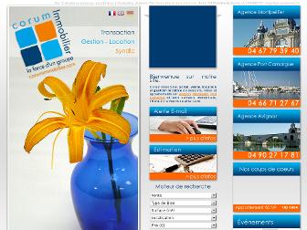 corumimmobilier.com website preview