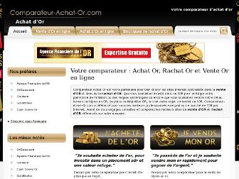 comparateur-achat-or.com website preview