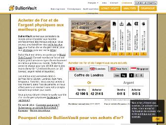 or.bullionvault.fr website preview