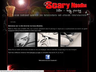 scaryneedles-piercing.com website preview