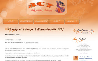 act-piercing-tatouage.com website preview