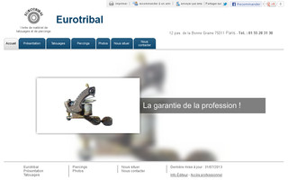 eurotribal.fr website preview