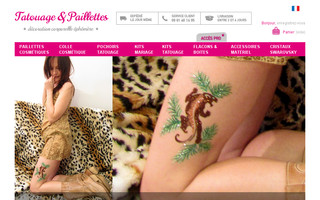 tatouage-paillettes.fr website preview