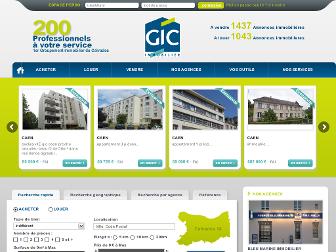 gicimmobilier.fr website preview