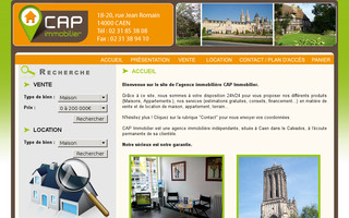 capimmobilier14.com website preview