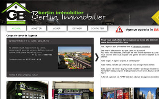 bertinimmobilier.com website preview